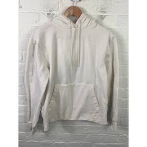 Athleta Women's Pullover Hoodie Long Sleeves Stretch Cotton White Size XS